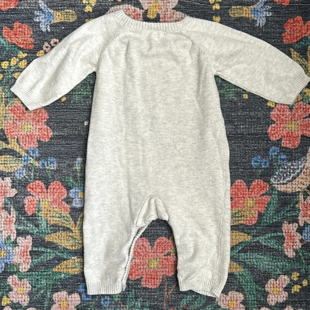 Carter’s Bear Baby Sweater Jumpsuit, Size 3 Months